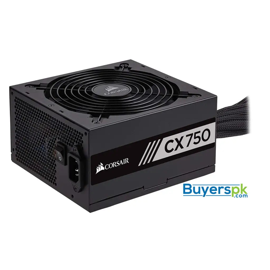 Corsair CP-9020123-UK CX Series 750 W CX750 ATX/EPS 80 PLUS Bronze Power Supply Unit - Black - Power Supply Corsair CP-9020123-UK CX Series 750 W CX750 ATX/EPS 80 PLUS Bronze Power Supply Unit - Black - Power Supply